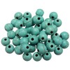 Perles fabrication bijoux 4 mm, turquoise
