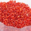 Perles de rocaille en verre, rouge - 2 mm - x1000