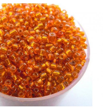 Perles de rocaille, orange- 2 mm - x1500