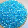 Perles de rocaille, bleu transparent- 2 mm - x1500