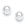 Boucles d'oreilles mariée perles blanches