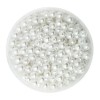 Perles blanches 4mm, x100