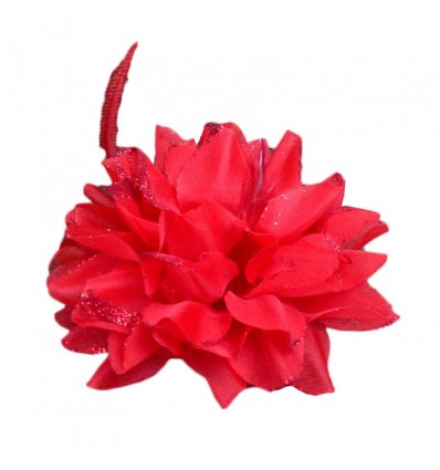 Bijoux de tête fleur rouge