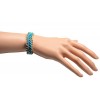 Bracelet cordon chaine bleu